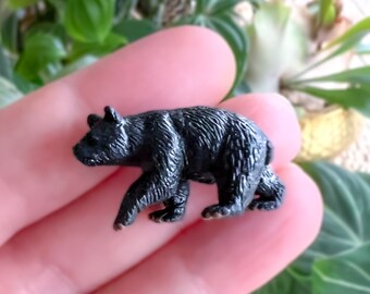 Hand-Painted Miniature Bear Figurine - Waterproof, Humidity-Resistant for Terrariums