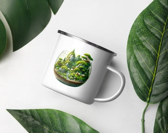 Ewe-nique Garden Terrarium Enamel Mug