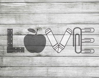 Teacher LOVE SVG and JPEG