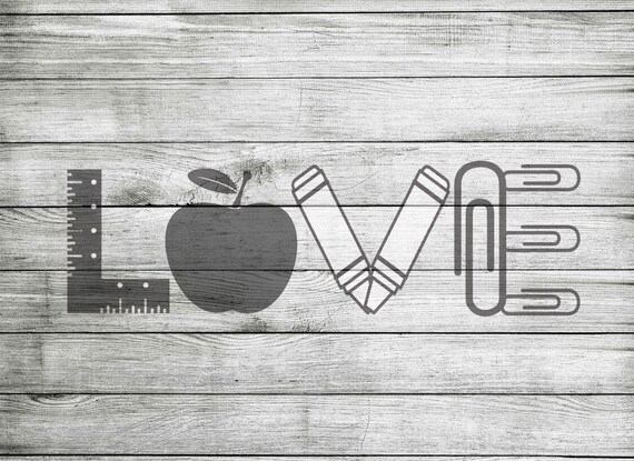 Download Teacher Love Svg And Jpeg Etsy