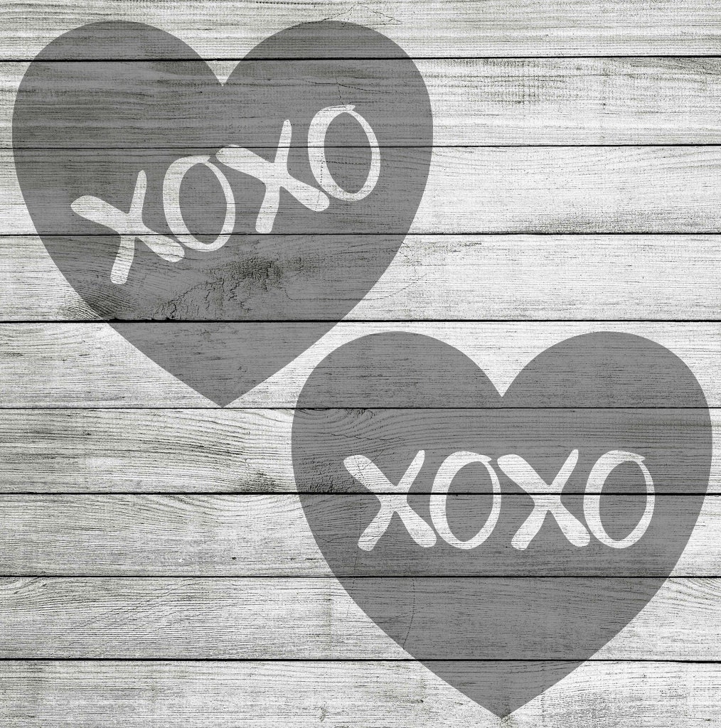 XOXO Hearts SVG & JPEG - Instant Download