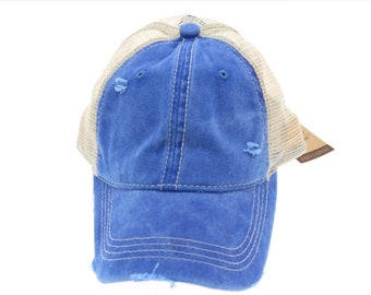Authentic CC Beanie Ponytail Cap - Dark Blue
