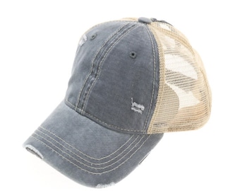 Authentic CC Beanie Ponytail Cap - Grey