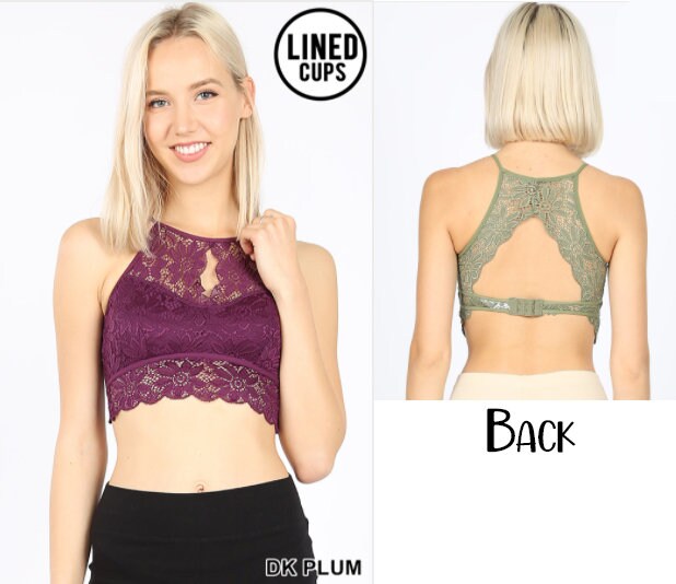 Zenana Blush Crochet Lace Bralette with Bra Pads – Ruby Idol Apparel