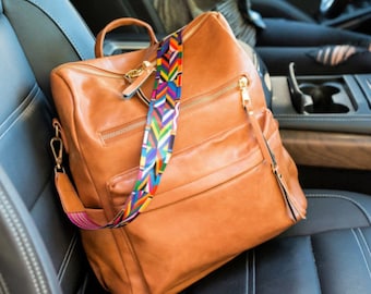 Camel Colored Vegan Leather Bag
