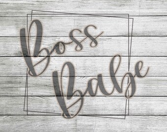 Boss Babe Gold & Black SVG, JPG and PNG *Instant Download*