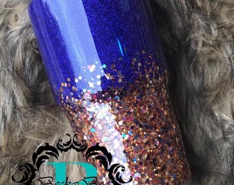 Custom Ombre Glitter Tumbler with Name or Monogram