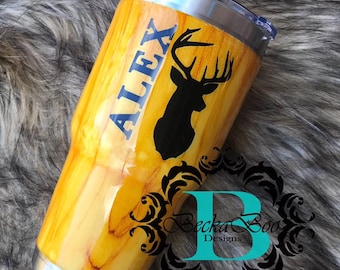 Custom Wood Grain Tumbler