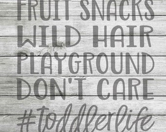 Fruit Snacks Wild Hair Playground Don't Care SVG, PNG & JPG *Instant Download*