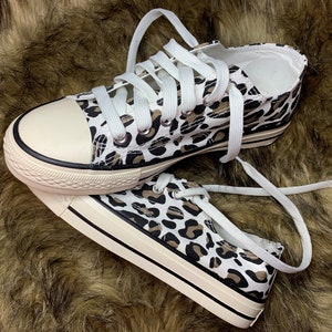 Canvas Leopard Shoes