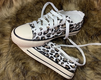 Canvas Leopard Shoes
