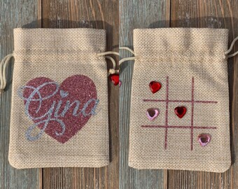 Valentines Day Tic Tac Toe Set - Personalized!