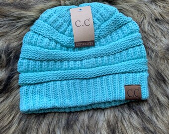 Mint CC Brand Classic Solid Knit Beanie