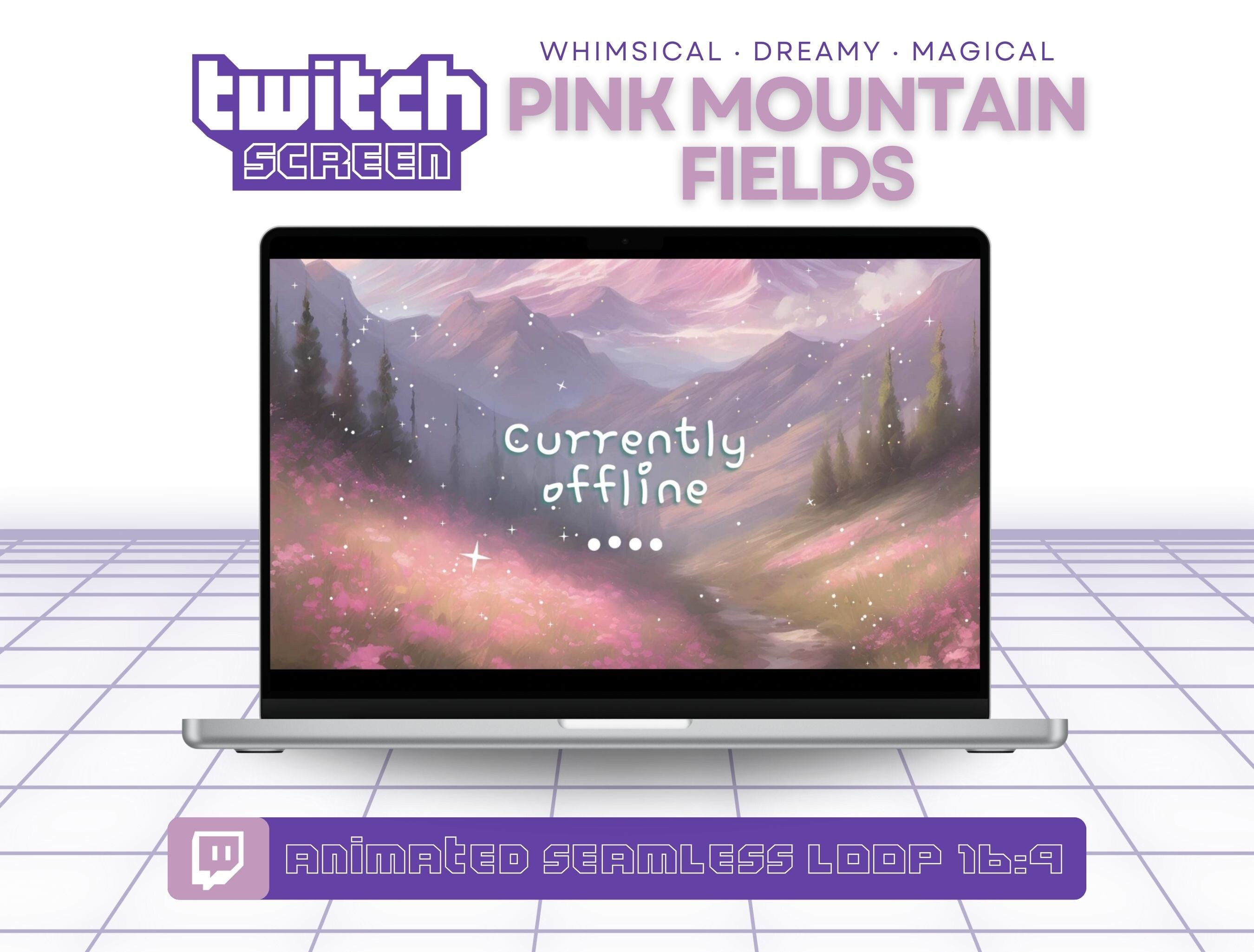 Twitch Stream Screens Overlays Package Twitch Animated Vtuber ...