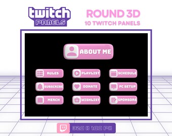 Twitch Stream Screens Overlays Package Twitch Animated Vtuber ...