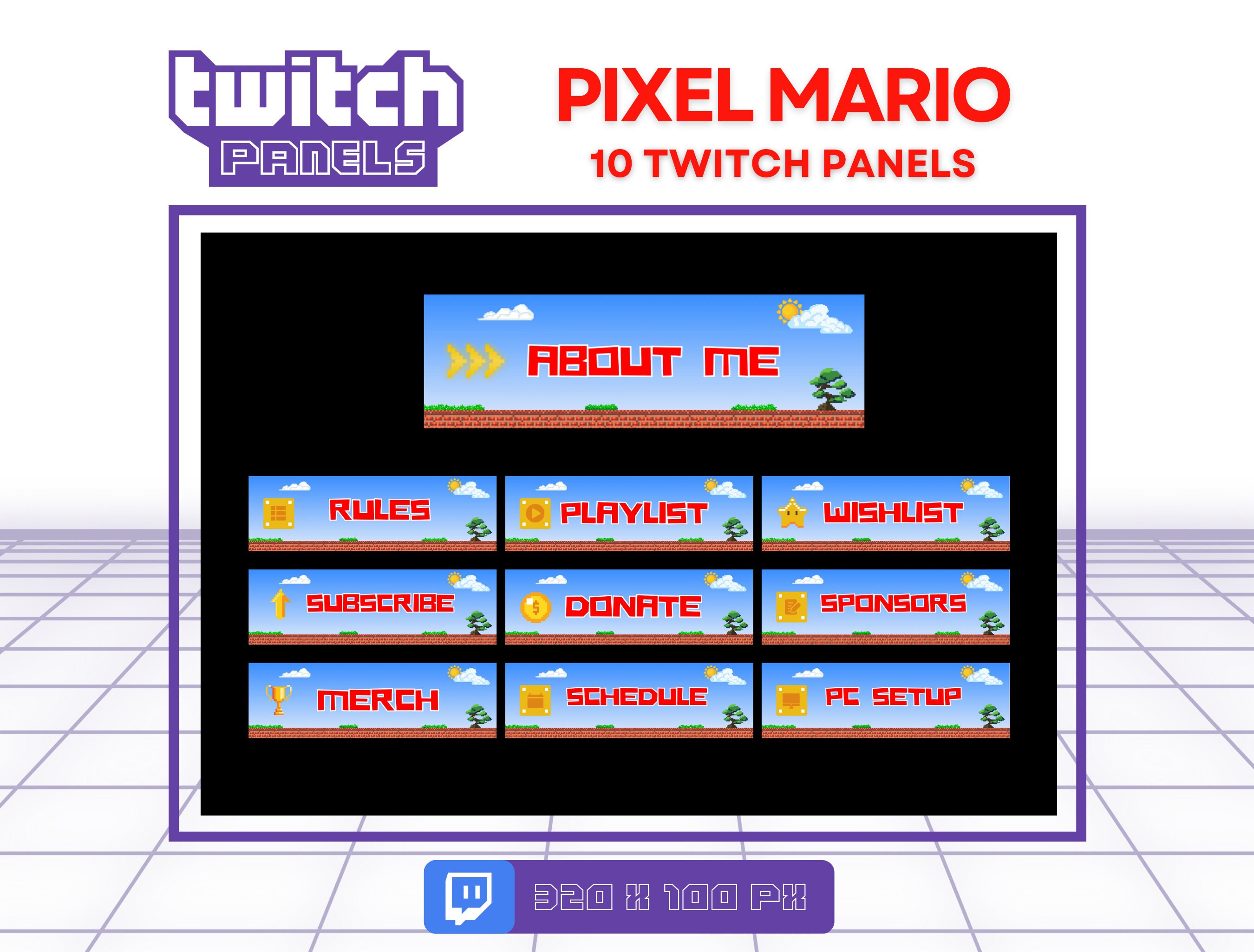 Twitch Stream Screens Overlays Package Twitch Animated Vtuber ...