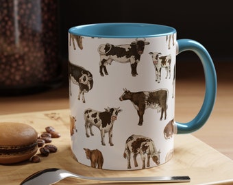 Kuh-Druck-Kaffeebecher, Western-Bauernhaus-Küchen-Dekor