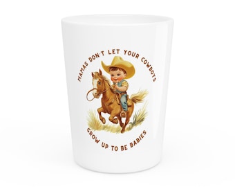 Cowboy Keramik Schnapsglas - 1.9 Unze Custom Favor