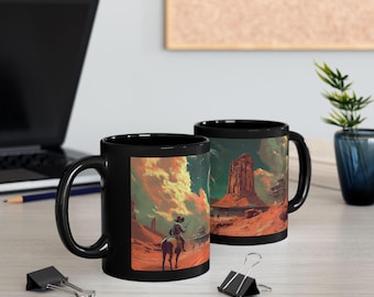 Space Cowboy Kaffeebecher, Western Galaxy Landschaft
