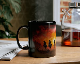 Western Cowboy Sonnenuntergang Becher, Ranch Decor Kaffeetasse