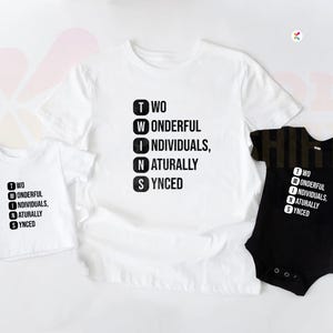 Matching Twin Shirt: Funny Sibling Outfit for Twins