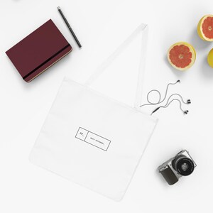 FreshhPedro FP Tote Bag, Minimalist Tech Streetwear, Programmer Gift (100% Cotton) image 4