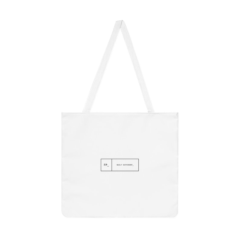 FreshhPedro FP Tote Bag, Minimalist Tech Streetwear, Programmer Gift (100% Cotton) image 1