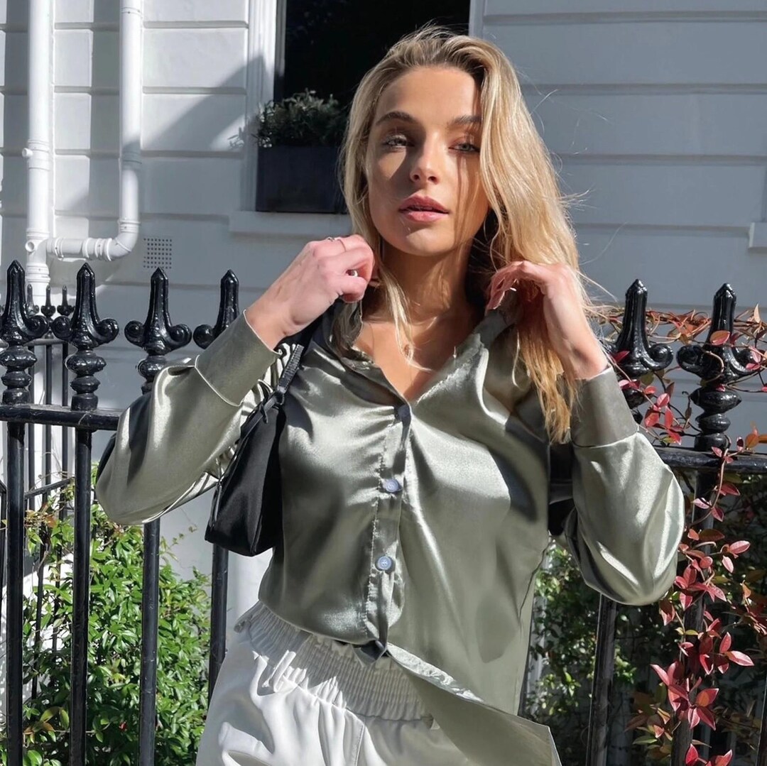 Elegant French Satin Shirt