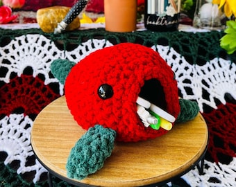 Rellenador de objetos Whaaaale, soporte para objetos, accesorio de escritorio de ganchillo hecho a mano