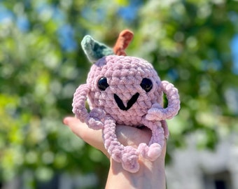 Compañeros de escritorio dulces y hawaianos, un amigo hecho a mano a crochet.