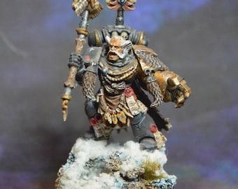 Kitbashed Space Wolves Lord/Captain Proxy - Warhammer 40k