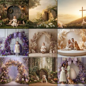 855+ Mega Bundle Easter Digital Backdrops | Spring Holiday Photography Backgrounds (Digital Download)