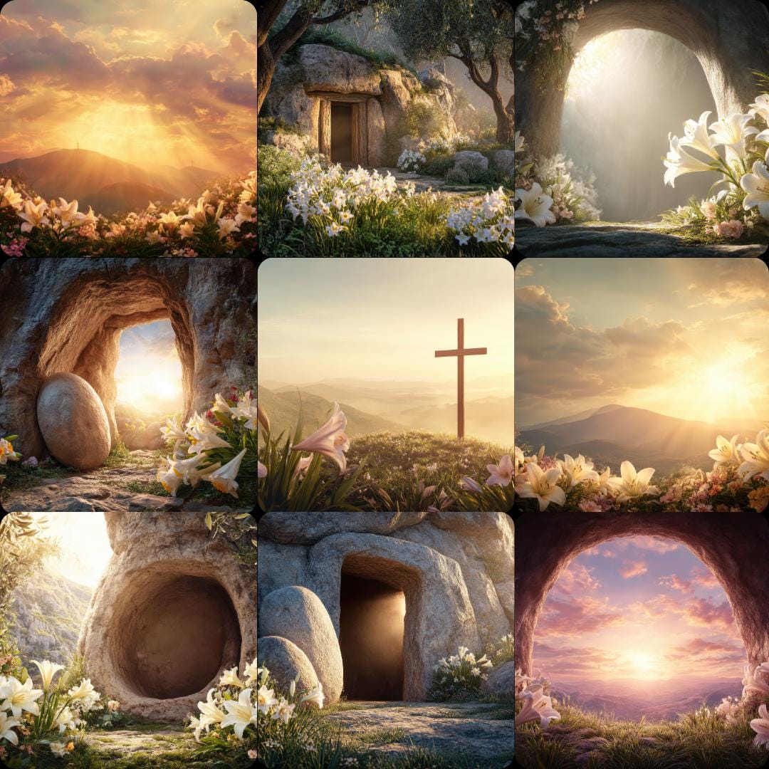 70 Christian Easter Digital Backdrops | Resurrection Sunday Photography ...