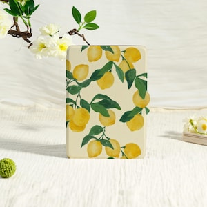 Painting Lemon Simple Kindle Case With Hand Strap,kindle 6''/6.8''/7"case,Kindle Paperwhite 12th/11th/10th case,Kindle 12/11/10,Kindle 2024