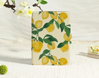 Painting Lemon Simple Kindle Case With Hand Strap,kindle 6''/6.8''/7"case,Kindle Paperwhite 12th/11th/10th case,Kindle 12/11/10,Kindle 2024