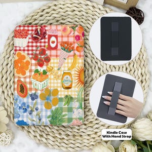 Colorful Fruit Kindle Case With Hand Strap,kindle 6&#39;&#39;/6.8&#39;&#39;/7&quot; case,Kindle paperwhite 12th/11th/10th case,Kindle 12/11/10,Kindle 2024