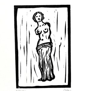 Venus (Hand Printed Open Edition Linocut)