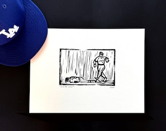 Dodgers World Series: "Abbiamo perso?" • (Stampa a mano in edizione aperta con blocco di gomma)