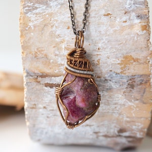 Echte Rubin Halskette, Juli Birthstone Halskette, 50. Geburtstagsgeschenk für Frauen, Birthstone Halskette für Mama