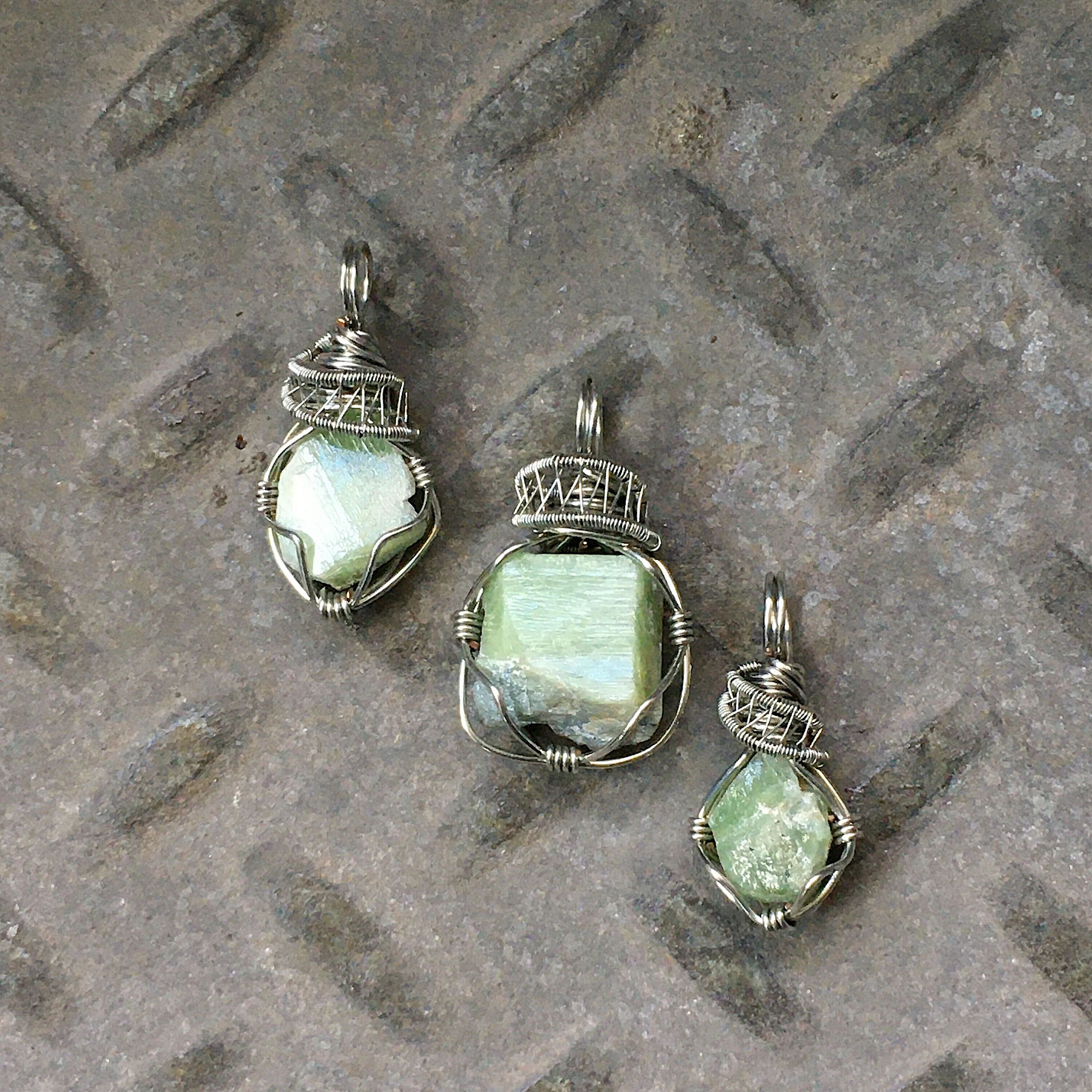 Raw Peridot Necklace Mens Crystal Necklace Wire Wrapped Etsy