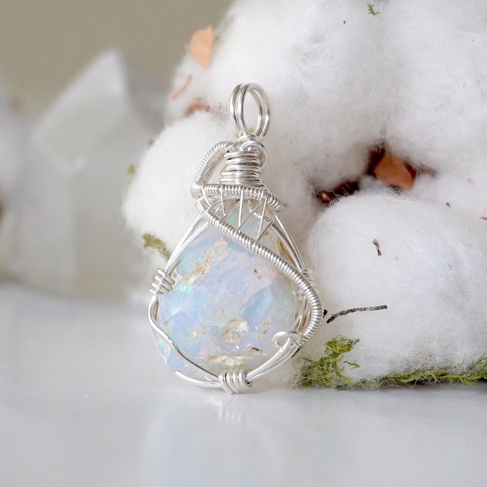 Raw Opal Necklace