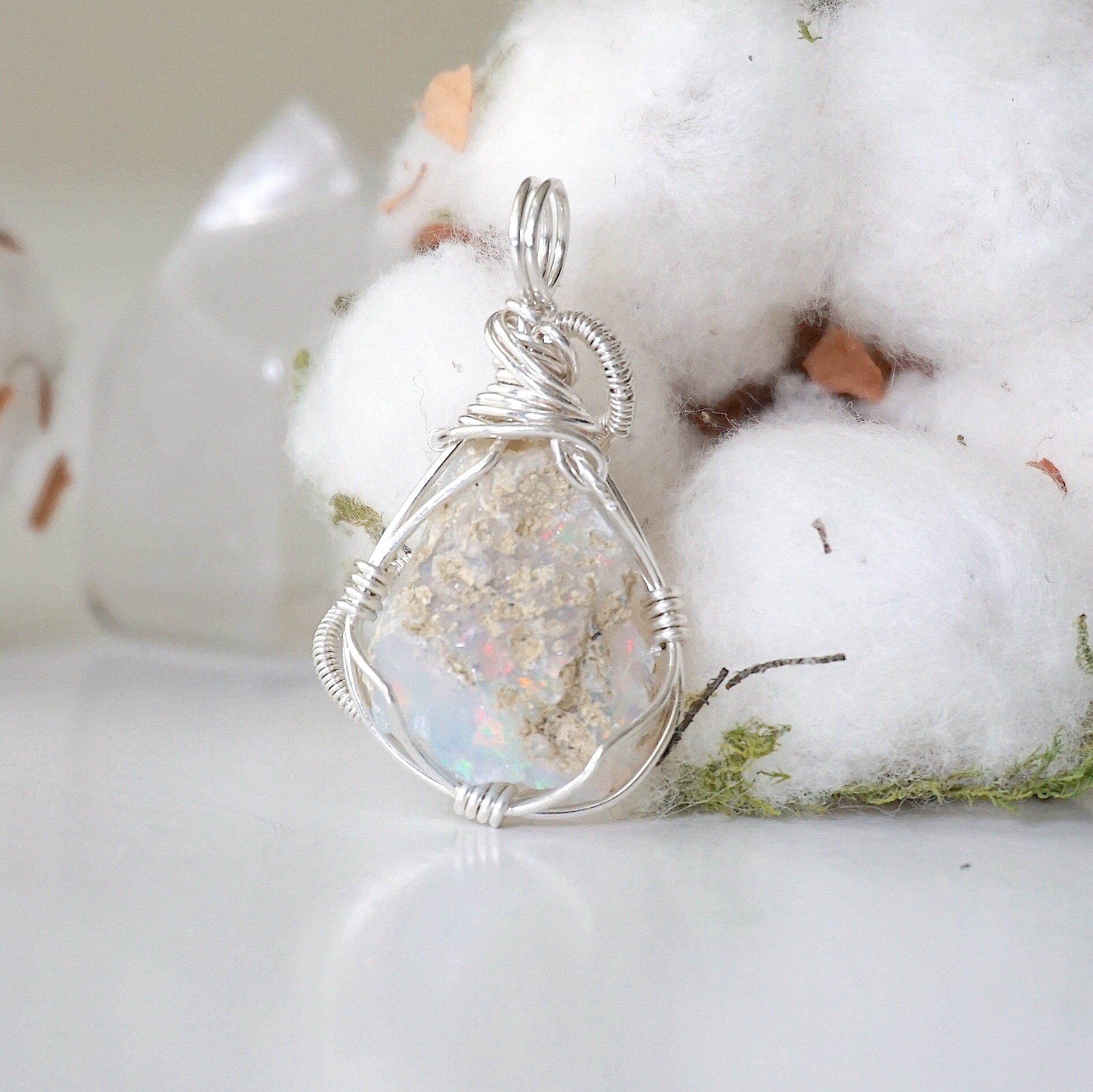 Raw Opal Necklace main image 0