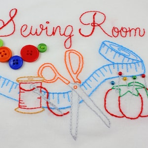 Sewing Room Hand Embroidery Pattern image 1