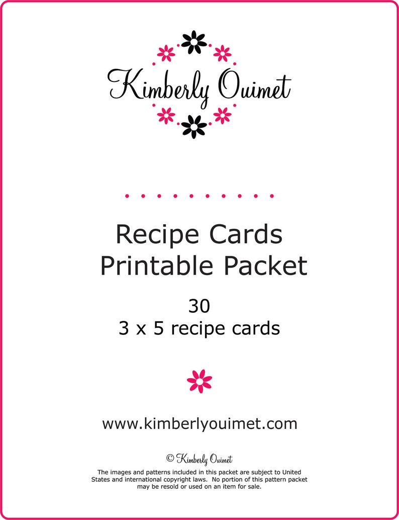 printable recipe cards 3 x 5 image 3