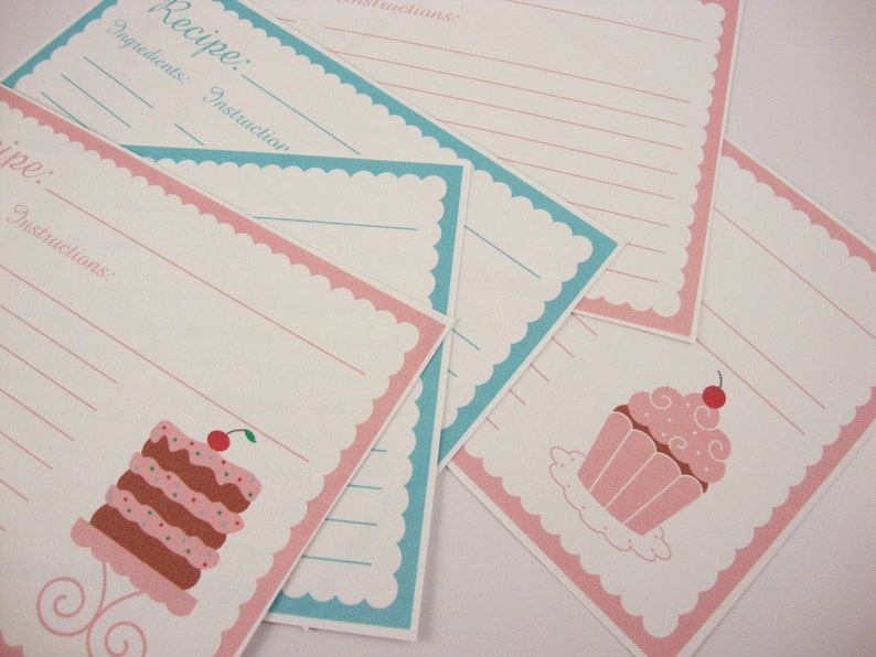 printable recipe cards 4 x 6 editable pdf image 1