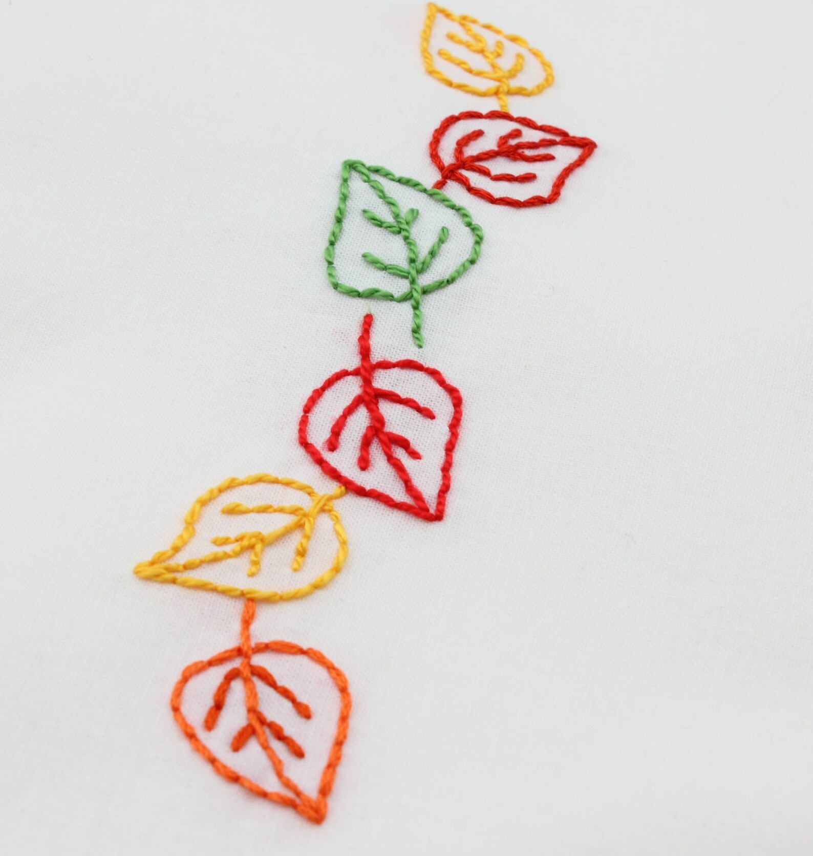Autumn Embroidery Pattern Maple Leaf Fall Embroidery - Etsy