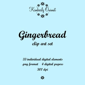 Digital Clipart Gingerbread Digital Clipart image 3