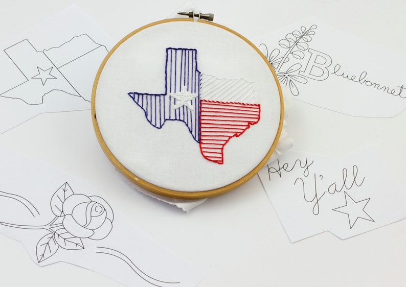 Motif de broderie Texas Motif de broderie Texas Motif de broderie main image 4