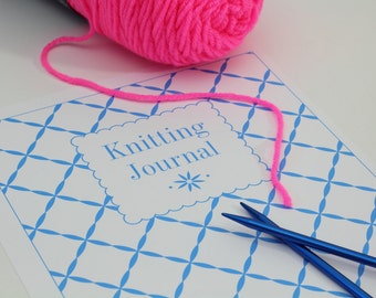 Printable Knitting Binder Set Knitting Journal Pages