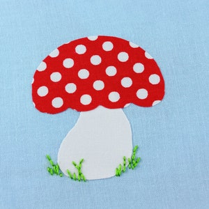 Ladybug Embroidery Pattern Mushroom design hand embroidery pattern image 4